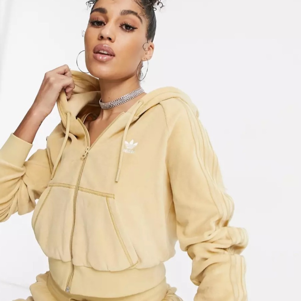 Velour track hoodie | Adidas